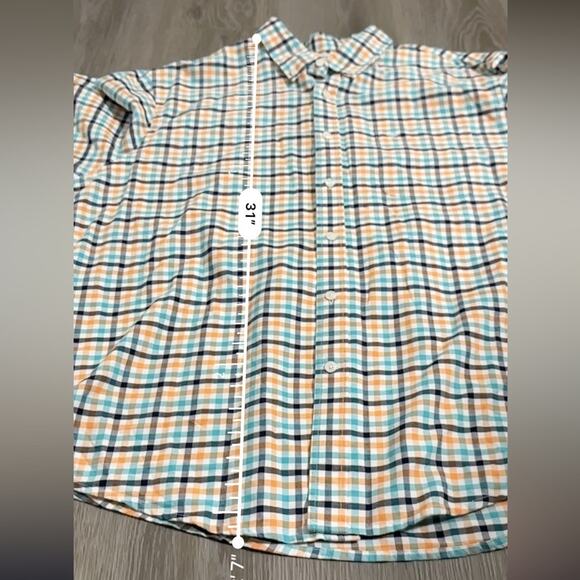 Dockers White Blue Orange Plaid Long Sleeve‎ Button Down Shirt Size XL - Picture 9 of 9